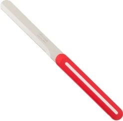 Couteau microdenté à bout rond manche rouge lame 10 cm Arcos