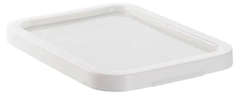Couvercle bac stockage renforcé 15 L blanc Gilac