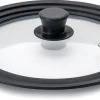 Couvercle en verre bord silicone de 24 à 28 cm Ibili