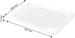 Couvercle pour bac plat 2 L Gilac