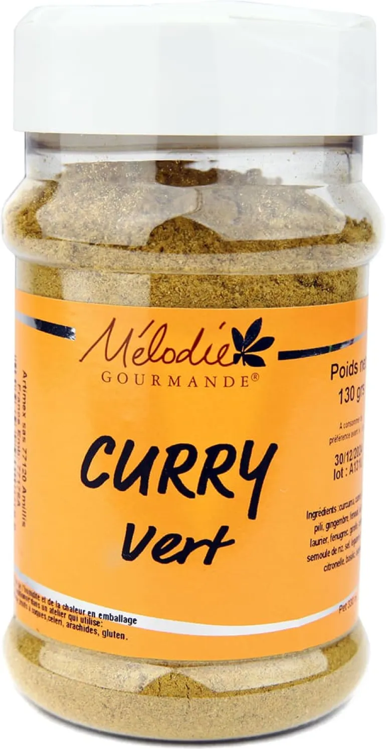 Curry vert 130 g Mélodie Gourmande