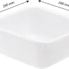 Cuvette carrée 4,5 litres 26 x 26 x 11 cm Gilac
