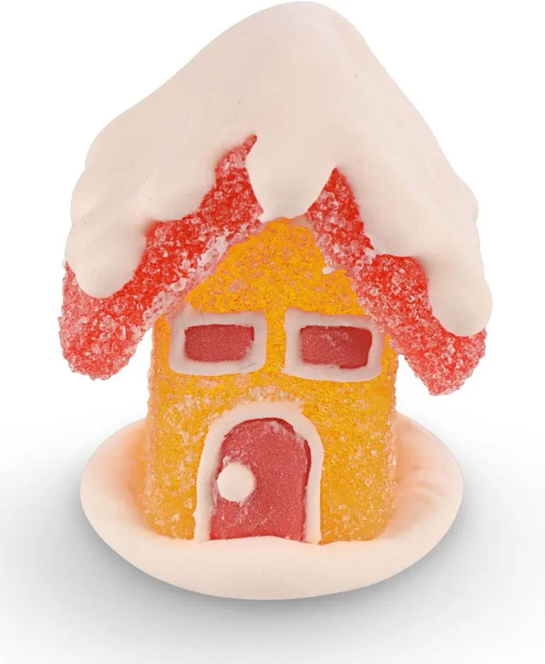 Décors en sucre et gelée Les Chalets (x 4) Modécor