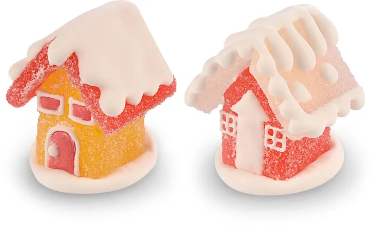 Décors en sucre et gelée Les Chalets (x 4) Modécor