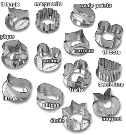 Découpoir à sablés Forme ovale pointu Matfer