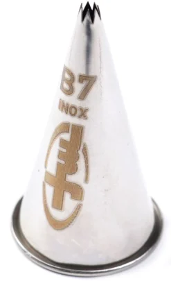 Douille pâtisserie cannelée inox B7 - Ø 4 mm Mallard Ferrière
