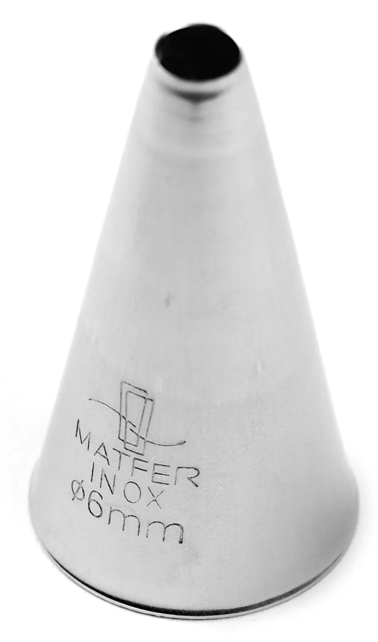 Douille pâtisserie inox douille pâtissière unie Ø 6 mm Matfer
