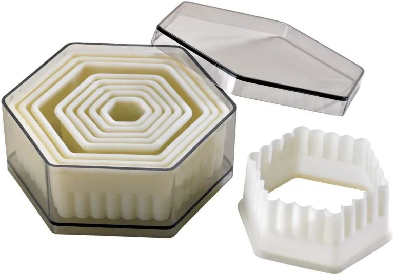 Emporte-pièce cannelé hexagonal boîte de 9 pièces Mallard Ferrière