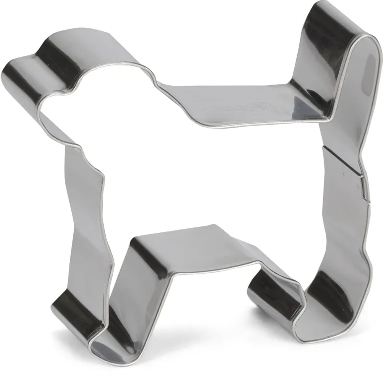 Emporte-pièce Chien acier inoxydable Ht 6 cm Patisse