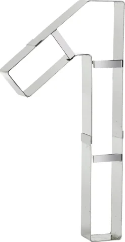 Emporte-pièce inox Chiffre N°1 32 x 16 cm Mallard Ferrière