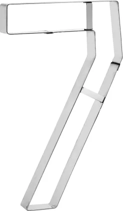 Emporte-pièce inox Chiffre N°7 32 x 19 cm Mallard Ferrière