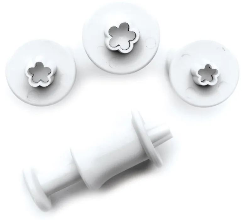 Emporte-pièce à poussoir Forme petite fleur 3 pièces Ibili