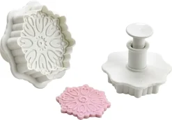 Emporte-piece octogone orné à poussoir Lot de 2 Mallard Ferrière