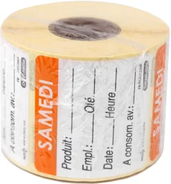 Etiquettes d'identification HACCP Samedi