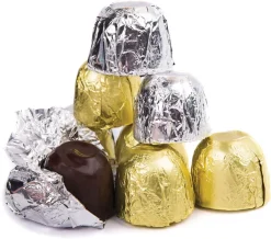 Feuille alu pour bonbon et chocolat (x 150) or 10 x 10 cm Decora