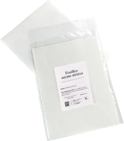 Feuille azyme striée pour calisson et nougat 32 x 23 cm (x 5) Florensuc
