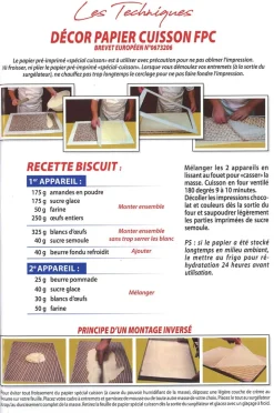 Feuille transfert biscuit Flammes Lot de 10 feuilles Décors et Créations