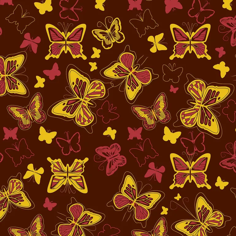 Feuille transfert chocolat Papillons Lot de 5 feuilles Valrhona