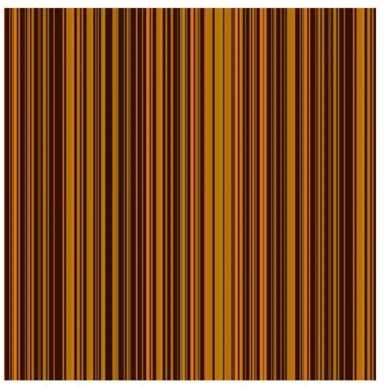 Feuille transfert chocolat Rayures oranges Lot de 5 feuilles Valrhona