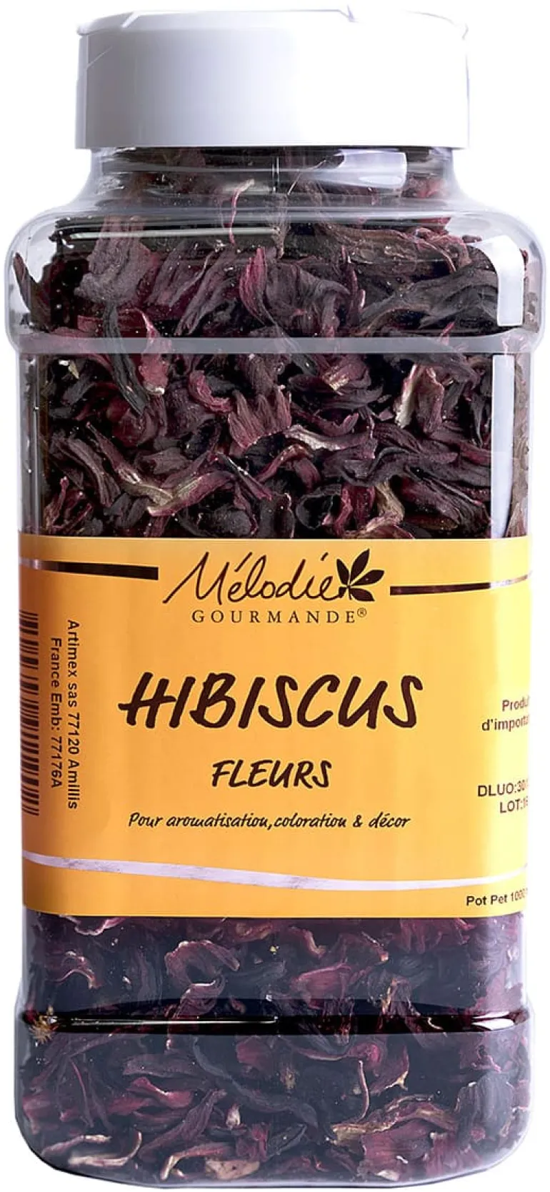 Fleur d'hibiscus 145 g Mélodie Gourmande