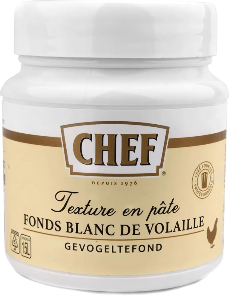 Fond blanc de volaille Premium en pâte 630 g Chef®