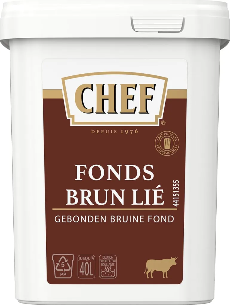 Fond brun lié 600 g Chef®
