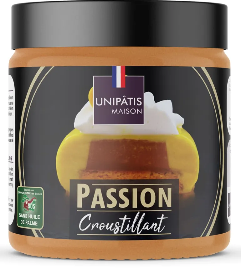 Fourrage croustillant fruit de la passion 250 g Unipatis