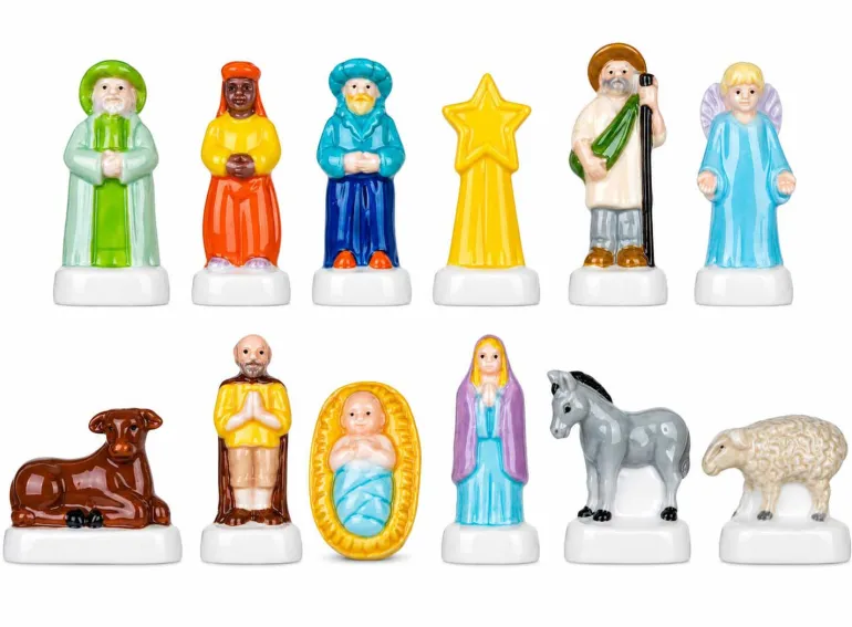 Fèves - Crèche santons tradition Les santons Boîte de 100 fèves Nordia
