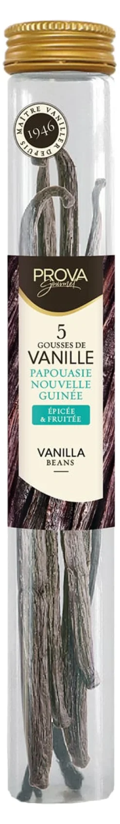 Gousse de vanille origine Papouasie-Nouvelle-Guinée 5 gousses Prova Gourmet