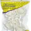 Grandes roses blanches Bio (x 5) azyme Ø 5 cm Florensuc
