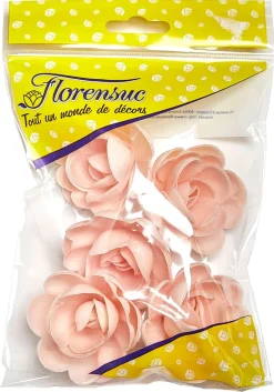 Grandes roses roses Bio (x 5) azyme Ø 5 cm Florensuc