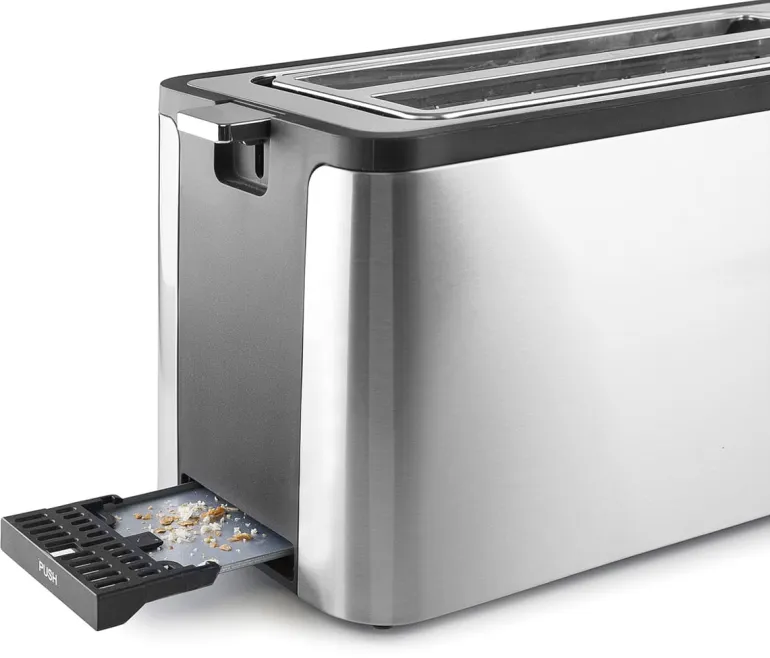 Grille-pain inox semi-professionnel 4 tranches Lacor