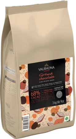 Ground chocolate noir pour chocolat chaud 3 kg Valrhona