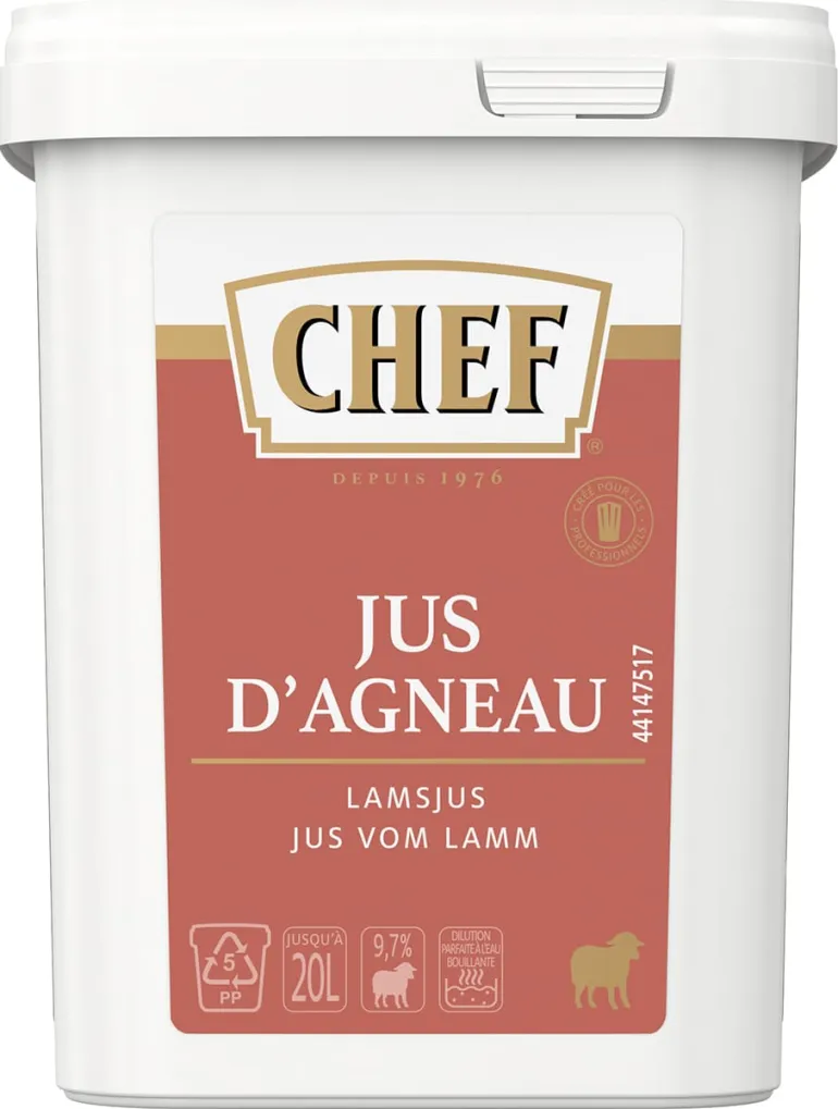 Jus d'agneau déshydraté 600 g Chef®