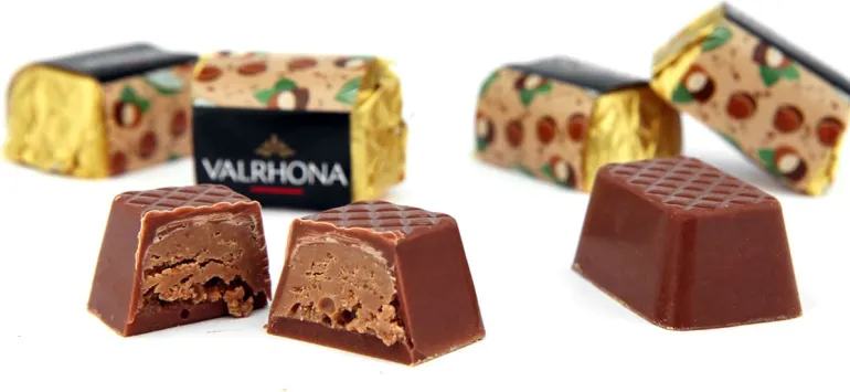Lingots Gianduja 15 pièces Valrhona