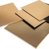 Lot 15 supports carton carré or et noir 20, 24, 28 cm Meilleur du Chef