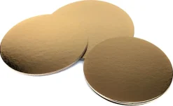 Lot 15 supports carton rond or et noir Ø 20, 24, 28 cm Tradiser