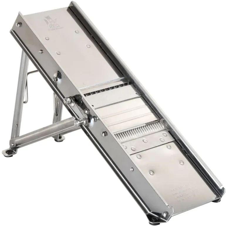 Mandoline coupe légumes professionnel 38 lames (3 et 10 mm) Tellier (Bron Coucke)