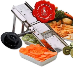 Mandoline coupe légumes professionnel 44 lames (3 et 7 mm) Tellier (Bron Coucke)