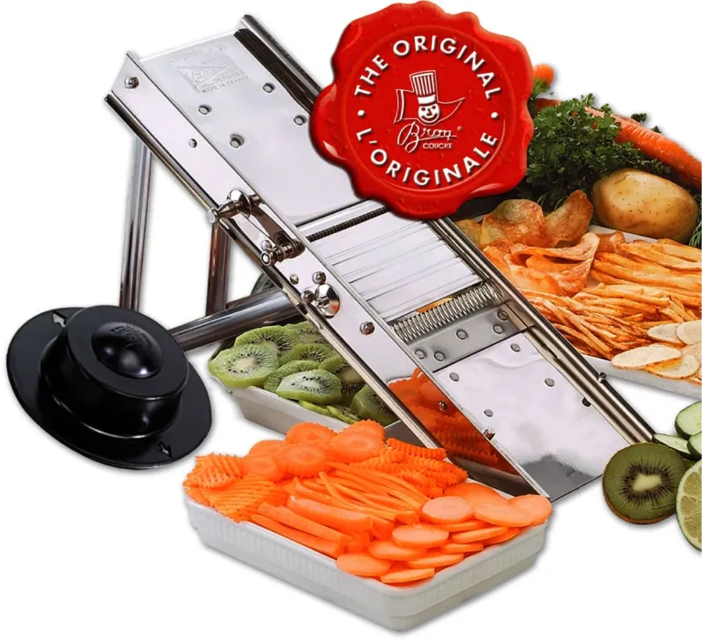 Mandoline coupe légumes professionnel 44 lames (3 et 7 mm) Tellier (Bron Coucke)