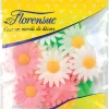 Marguerites roses et blanches (x 12) azyme Ø 4,5 cm Florensuc