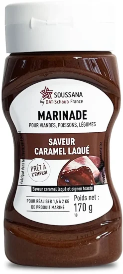Marinade saveur caramel laqué 170 g DDM proche Soussana