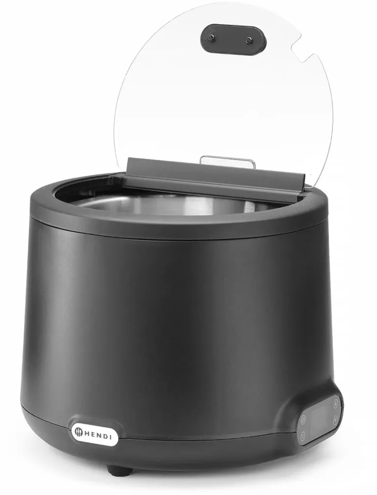 Marmite à soupe Uniq noir 8 litres Hendi