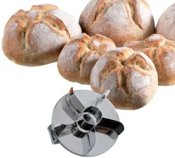 Marqueur inciseur pour petits pains Ø 8 cm avec trou central
