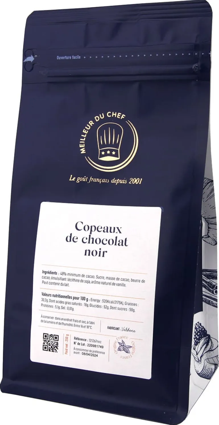 Mini copeaux chocolat noir 250 g Callebaut