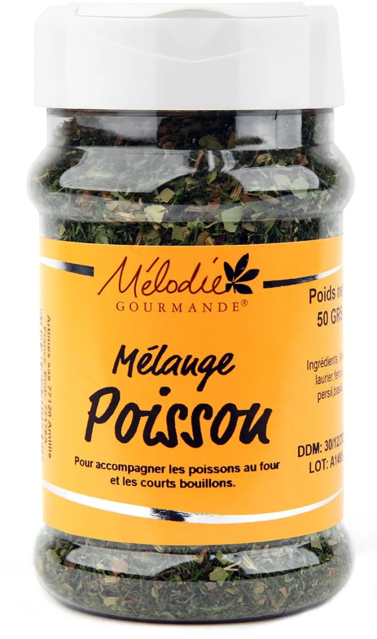 Mélange poisson court-bouillon 50 g Mélodie Gourmande