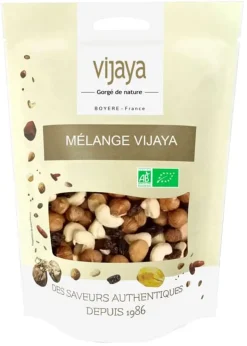 Mélange Vijaya Bio raisin, noisette, cajou, amande 250 g Vijaya