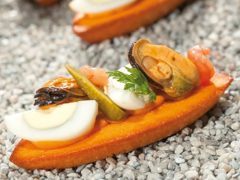 Moule barquettes 60 x 40 cm 10,6 x 4,5 cm (30 empreintes) Flexipan
