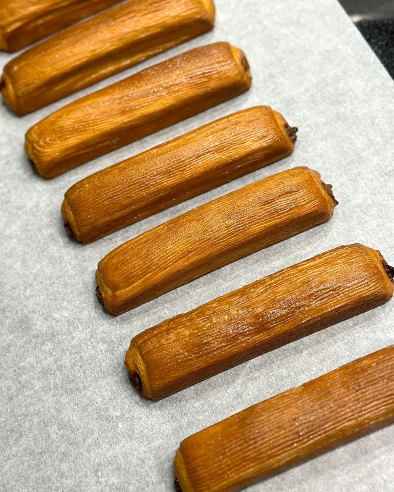 Moule barre viennoiserie antiadhésif 25 x 4,2 x ht 4 cm Mallard Ferrière