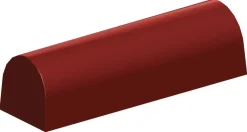 Moule à bûche demi-ronde (x 6) long 25 cm larg 4 cm